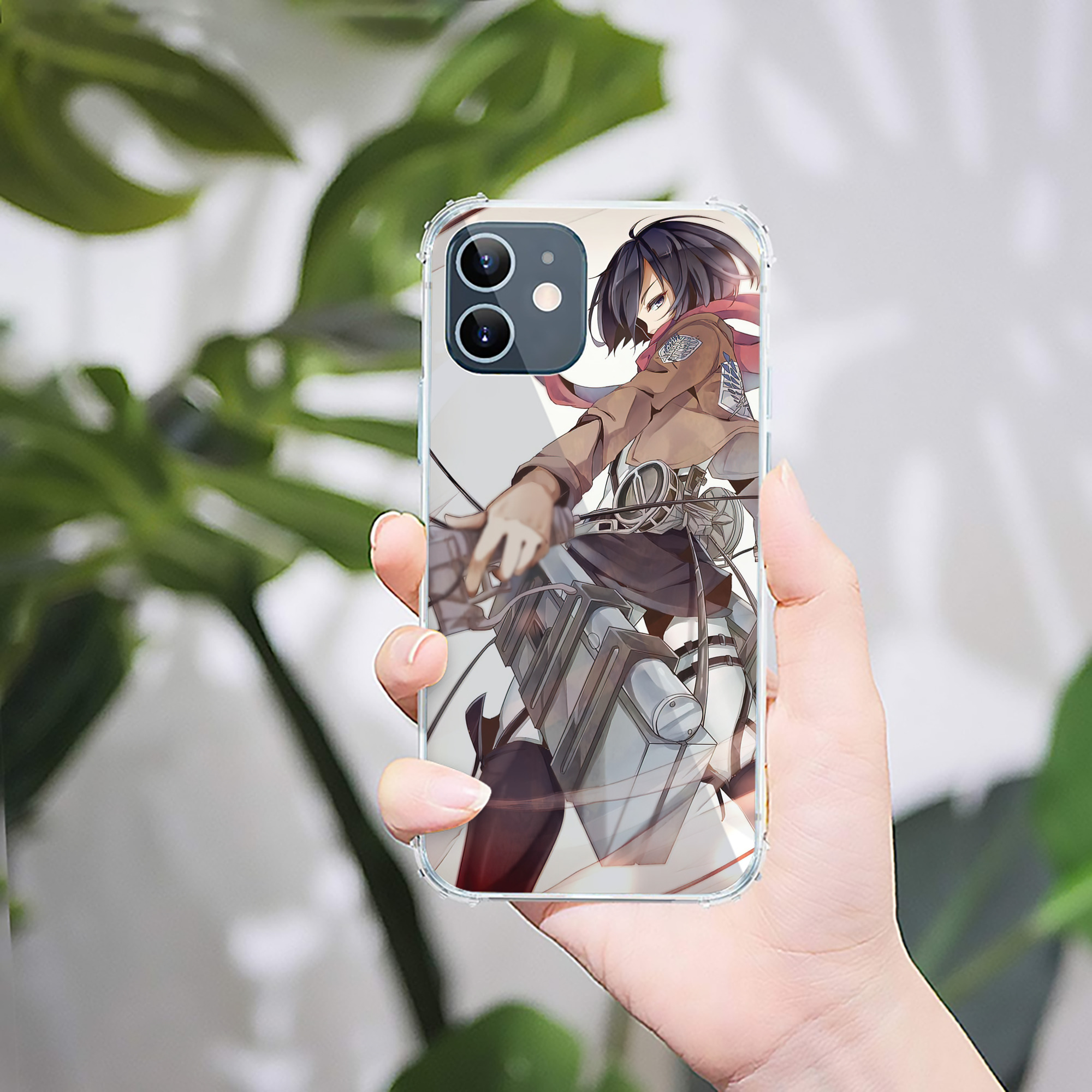 （画像用） 進撃の巨人 Attack on Titan 【iPhone 12シリーズ対応】透明スマホケース（クリアソフトケース）